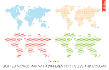 Vector Flat World Map Infographic. Map of the World.