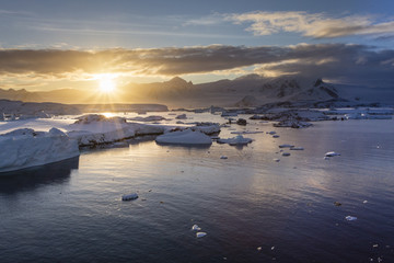 Antarctic sunrise