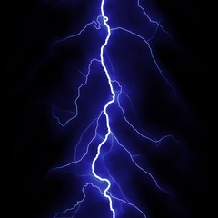 Lightning strike or thunder bolt. Halloween design element
