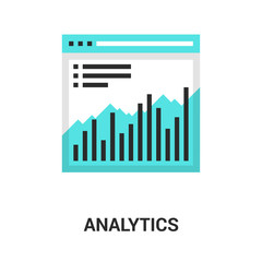 analytics icon concept