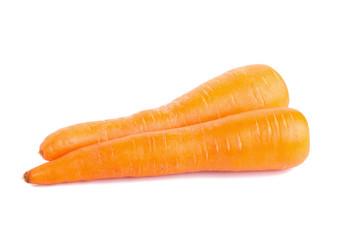 Carrots isolated on white background
