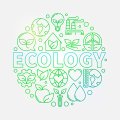 Ecology green illustration