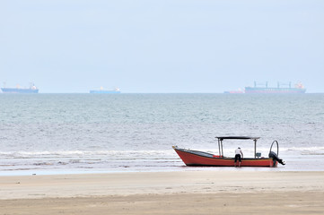 Boat near the beach