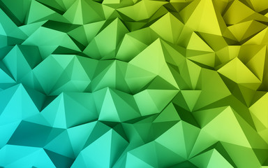 Fototapeta na wymiar Abstract low poly geometric (polygonal triangular) background. 3d illustration