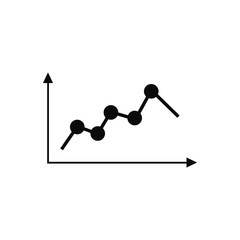 business graph icon vector