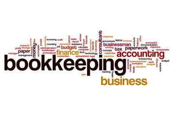 Bookkeeping word cloud