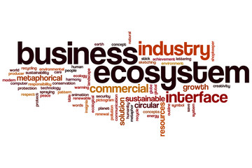 Business ecosystem word cloud