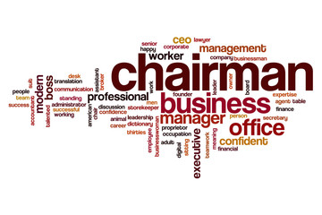 Chairman word cloud