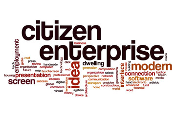 Citizen enterprise word cloud