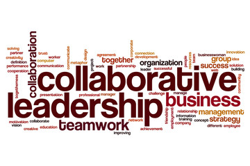 Collaborative leadership word cloud