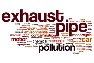 Exhaust pipe word cloud