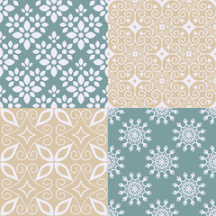 Seamless patterns set