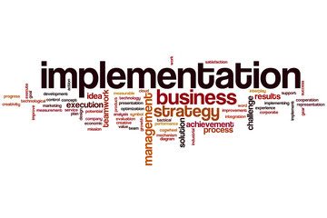 Implementation word cloud