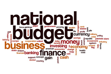 National budget word cloud