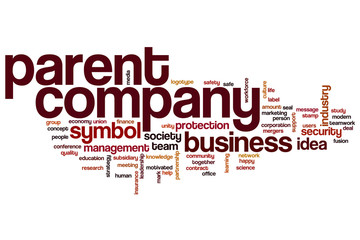 Fototapeta premium Parent company word cloud
