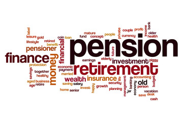 Pension word cloud