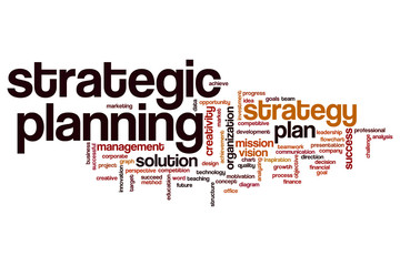 Strategic planning word cloud