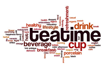 Teatime word cloud
