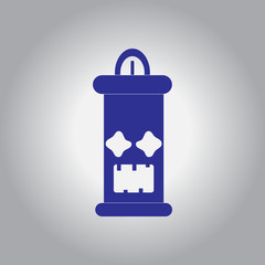 Vector illustration in flat design Halloween icon candle