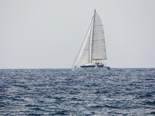 Fototapeta premium Sailboat on sea