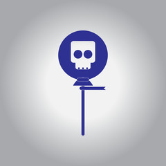 Vector illustration in flat design Halloween icon balloon