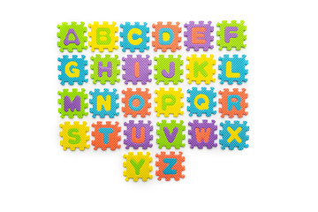 Fototapeta premium puzzle letters