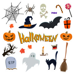 Set of Halloween icons