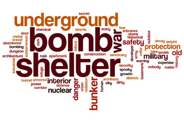Bomb shelter word cloud