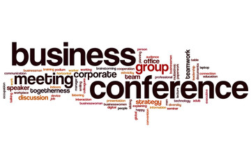 Business conference word cloud