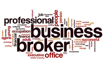 Business broker word cloud