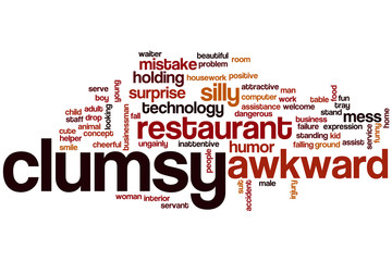 Clumsy word cloud