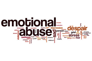 Emotional abuse word cloud