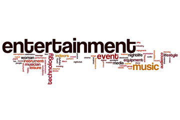 Entertainment word cloud