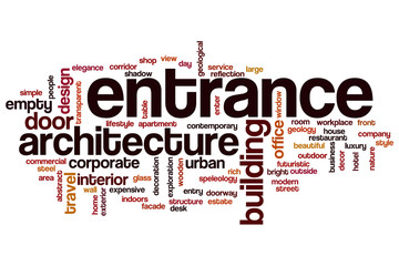 Entrance word cloud