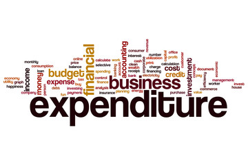 Expenditure word cloud