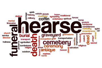 Hearse word cloud