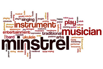 Minstrel word cloud