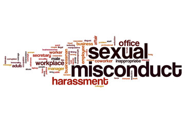 Sexual misconduct word cloud