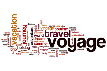 Voyage word cloud