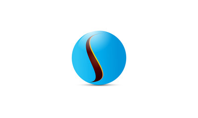 3d bubbles letter s logo icons