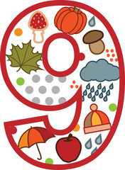 cyfra 9 © felicytka