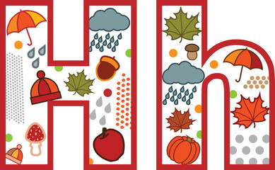 litera h © felicytka