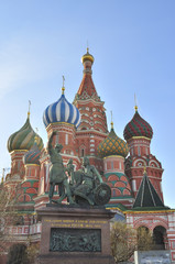 Fototapeta na wymiar Saint Basil Cathedral in Moscow, on the Red Square.