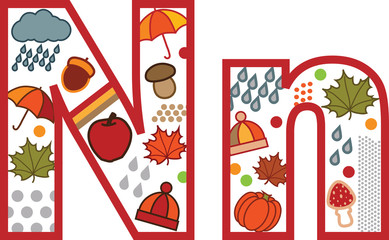 litera n © felicytka