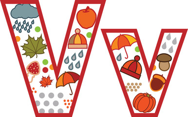 litera v © felicytka