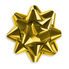 Ribbon bow group on white background