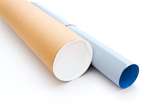 Posterrolle mit Plakaten aus der Druckerei