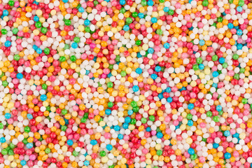 Fototapeta na wymiar Shot of colorful sugar balls