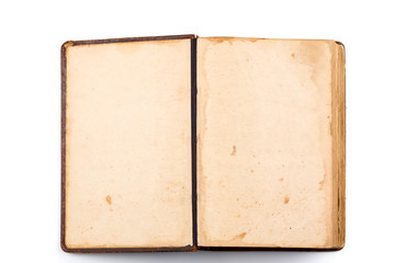Open Book blank on white
