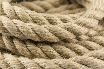Old rope close up